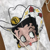 一枚で視線を奪う プリント カジュアル Tシャツ F-13459