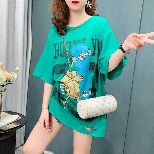 デザイン感   チャーミング Tシャツ カットソー＜F-3164＞