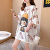 新商品 ラウンドネック 好感度満載 プリント Tシャツ カットソー＜F-8477＞
