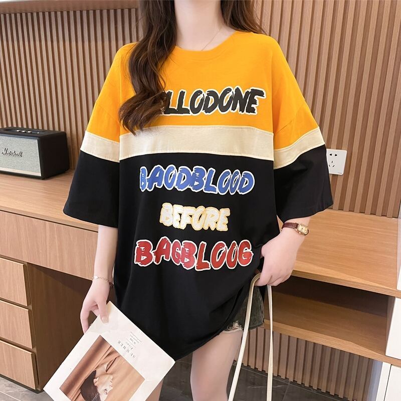 キュート 早い者勝ち 絶対流行 カジュアル 2色選択 Tシャツ<F-11134>