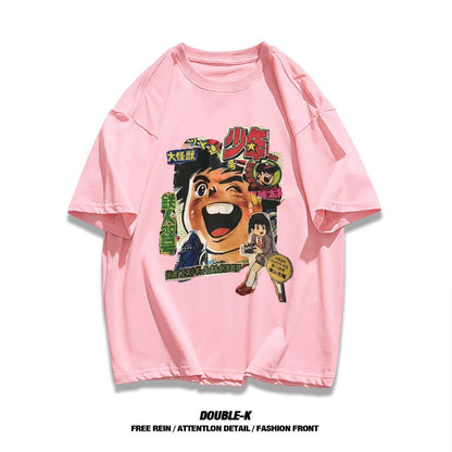 男女兼用 大人気 プリント ファッション 半袖 Tシャツ F-13276