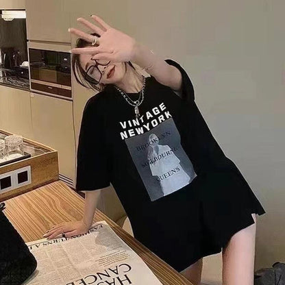 レトロ   オシャレ度満点 カットソー＜F-3309＞