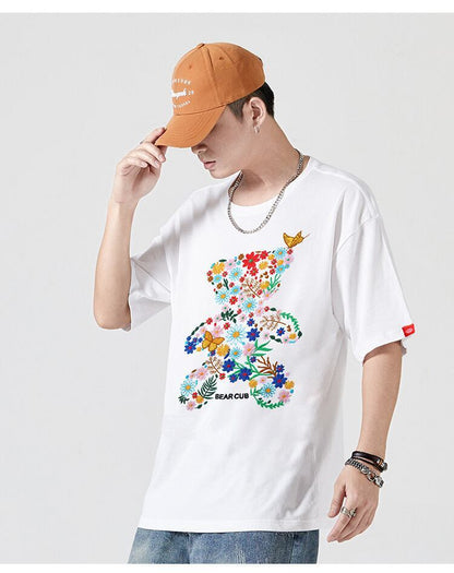 上質 絶対流行 早い者勝ち 早い者勝ち カジュアル 男女兼用 2色選択 Tシャツ<F-11131>