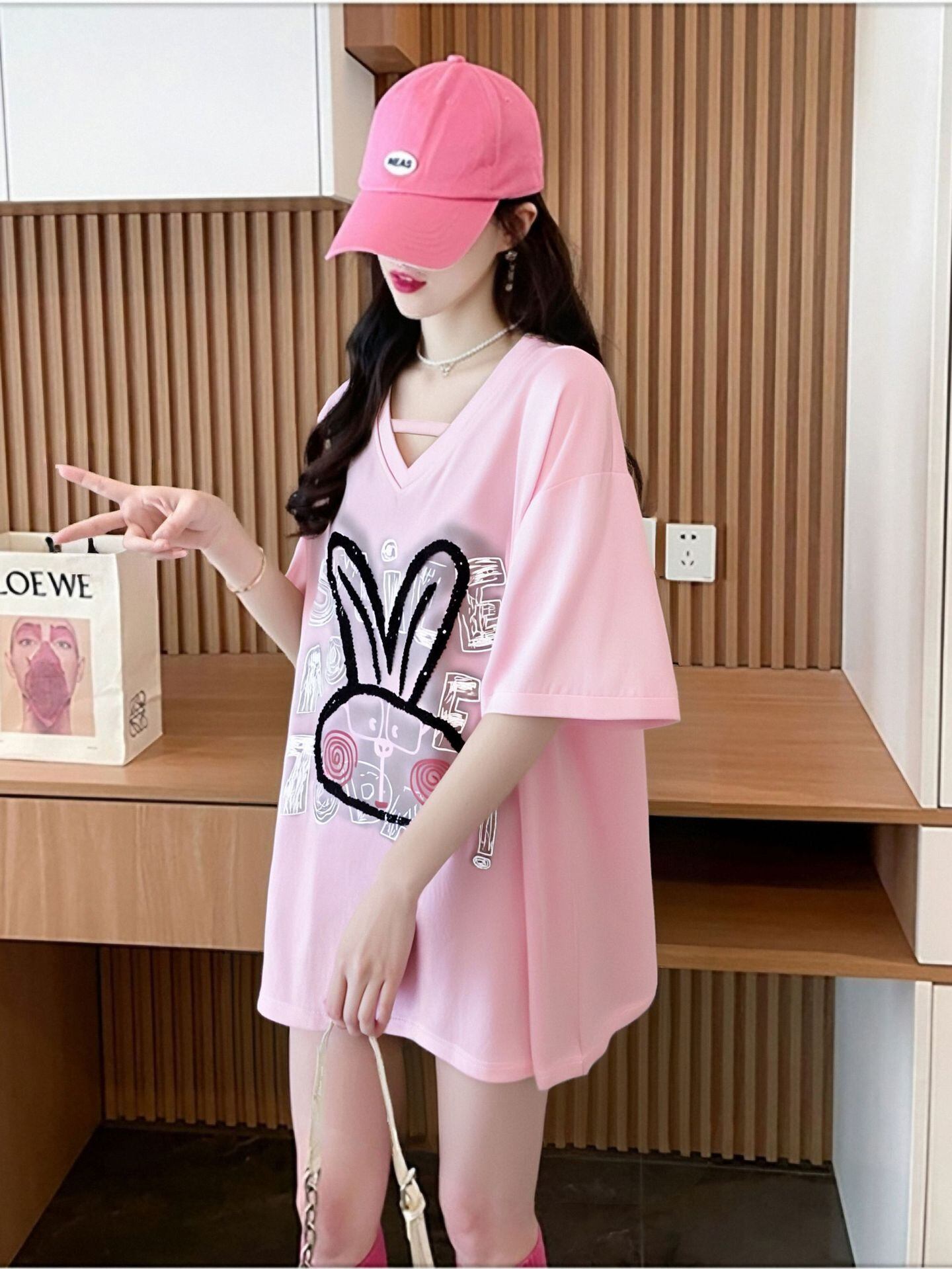 キュート 好感度UP 海外トレンド カジュアル 全4色 半袖 Tシャツ ＜F-11097＞