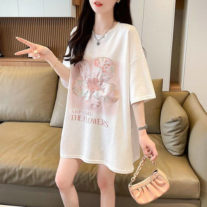 超人気 切り替え カジュアル プリント全3色 半袖Tシャツ カットソー ＜F-8609＞
