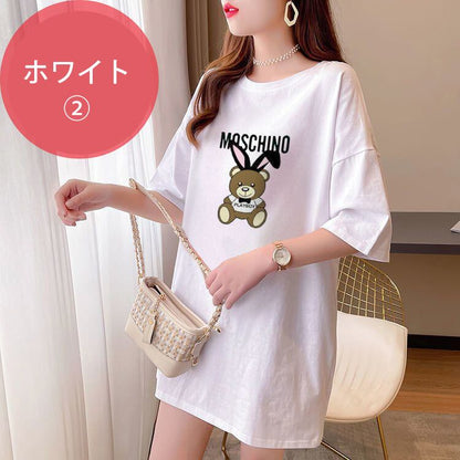 今季マストバイ キュート カジュアル プリント全3色 Tシャツ カットソー ＜F-8553＞