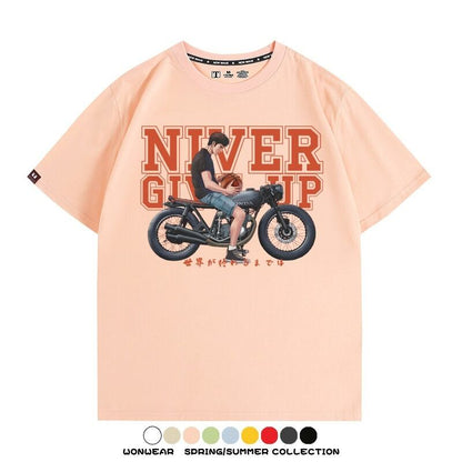 ファッション感満々 着心地良い 全8色 半袖 Tシャツ F-13139