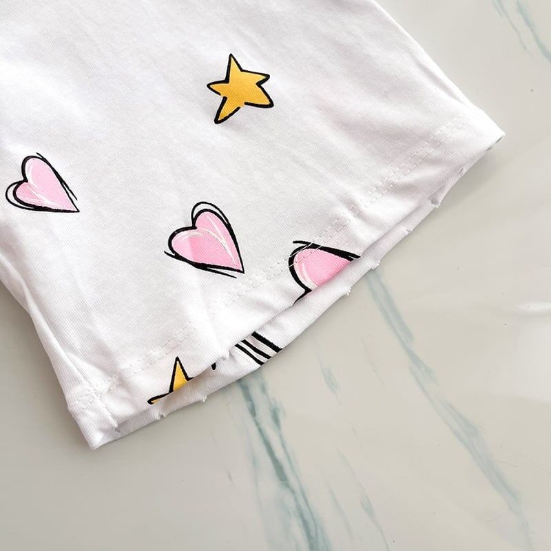 オシャレ度満点   一目惚れ Tシャツ カットソー＜F-3482＞