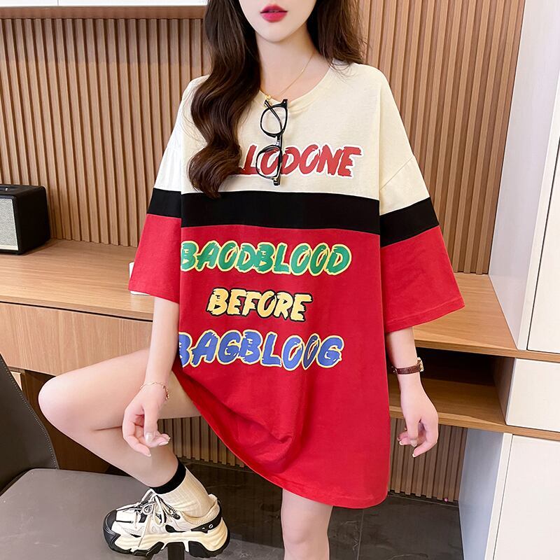 キュート 早い者勝ち 絶対流行 カジュアル 2色選択 Tシャツ<F-11134>