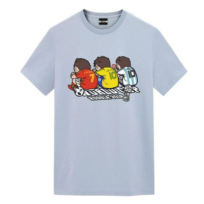 期間限定 特別デザイン カジュアル プリント 全3色 半袖 Tシャツ F-8838