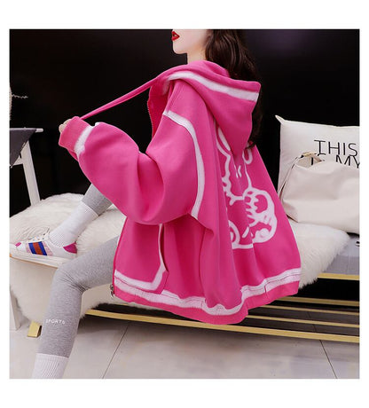 【裏起毛】元気いっぱい  厚手フード付きスタジャン 全3色パーカF-10346