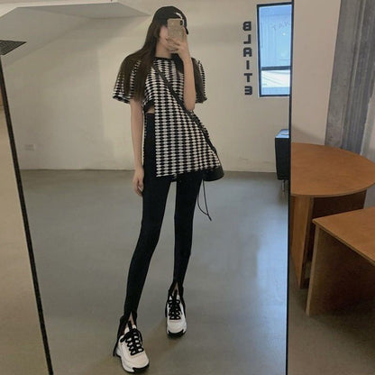 話題沸騰中 存在感抜群 上質 トレンドアイテム 個性派 着心地良い 半袖 Tシャツ <F-9287>