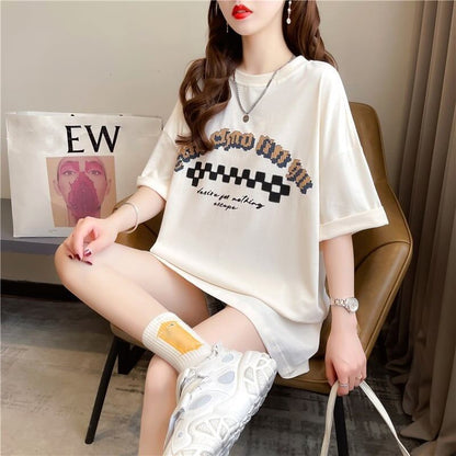 ゆったり感アップ   オシャレ度満点 Tシャツ カットソー＜F-3478＞
