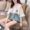 高級感 帽子付き 半袖 Tシャツ スウェット ＜F-8640＞