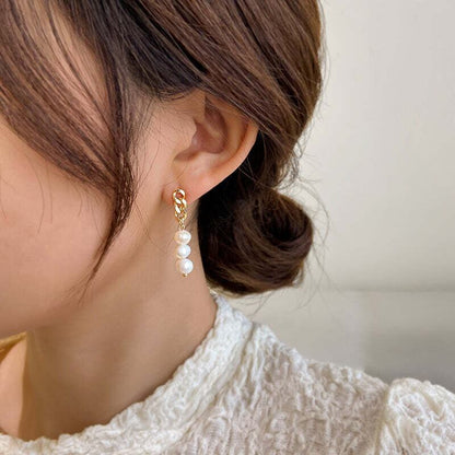 オシャレ度満点 清純甘くて女子力UP 気質溢れる チェーン イアリング アクセサリー＜isf-2782＞