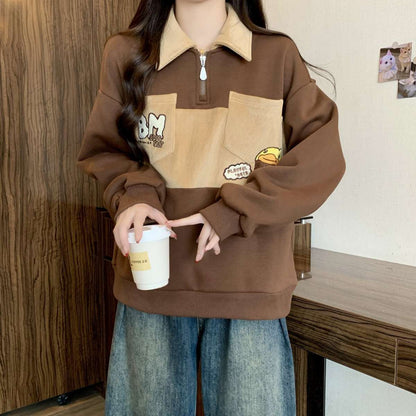 好感度UP オシャレデザイン 都市ファッショ スウェットF-10328