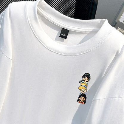 新商品 カジュアル 定番シンプル プリント 全6色 半袖TシャツF-8767