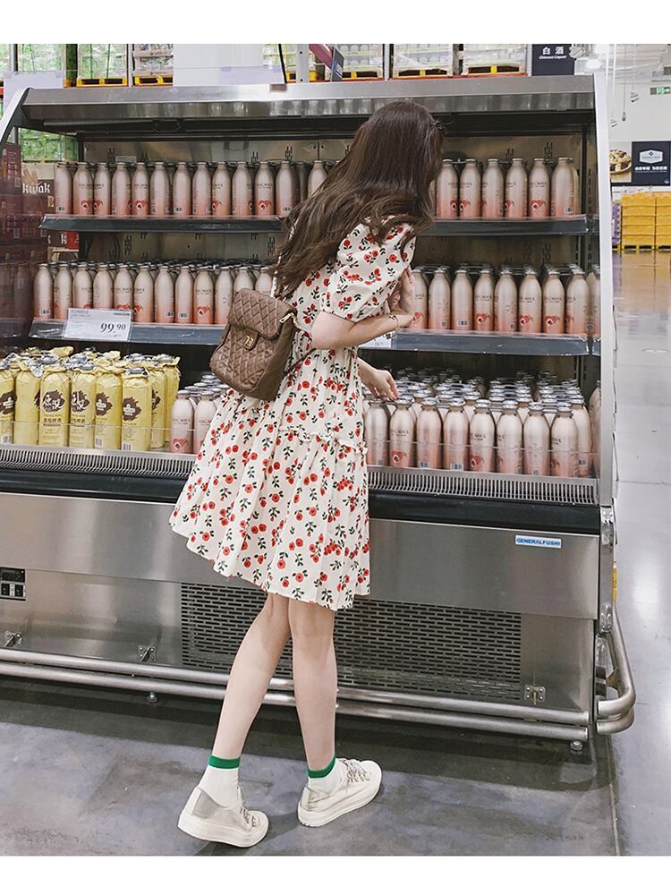 女子マスト 大注目 合わせやすい 上品 レース 切り替え ワンピース<F-11913>