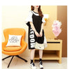 好感度UP   切り替え Tシャツ ゆったりワンピース＜F-8105＞