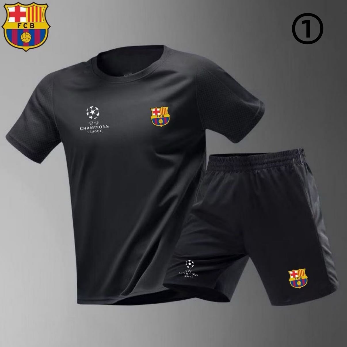 男女兼用 スポーツ Tシャツ & ショーツ セットアップ F-13338