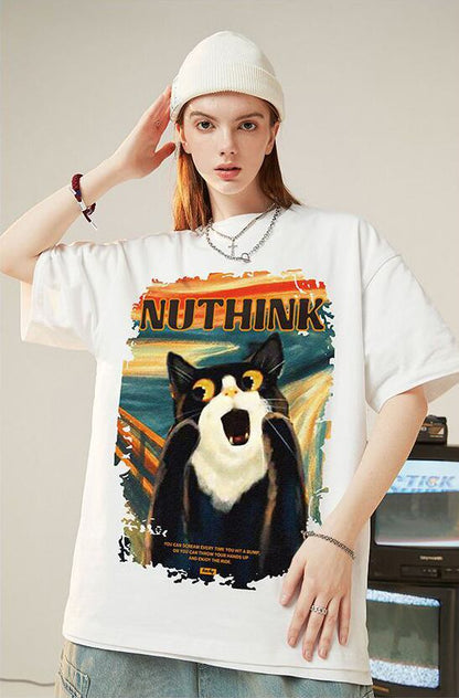 絶対欲しい デザイン性抜群 売り切れ必至 ファッション プリント 4色選択 半袖Tシャツ＜F-9293＞
