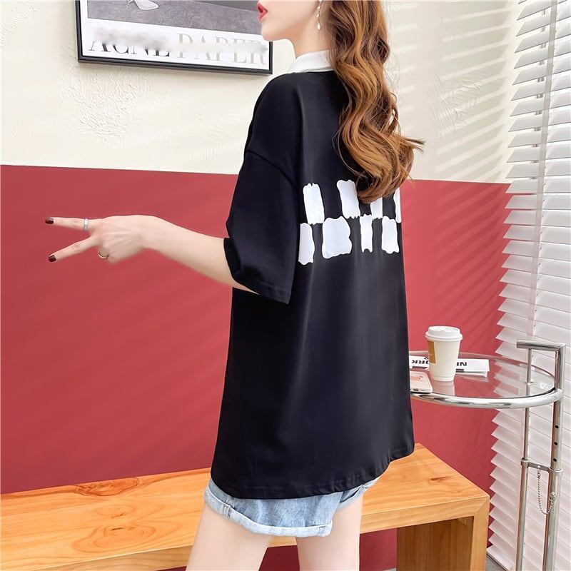 デザイン感   チャーミング Tシャツ カットソー＜F-3586＞