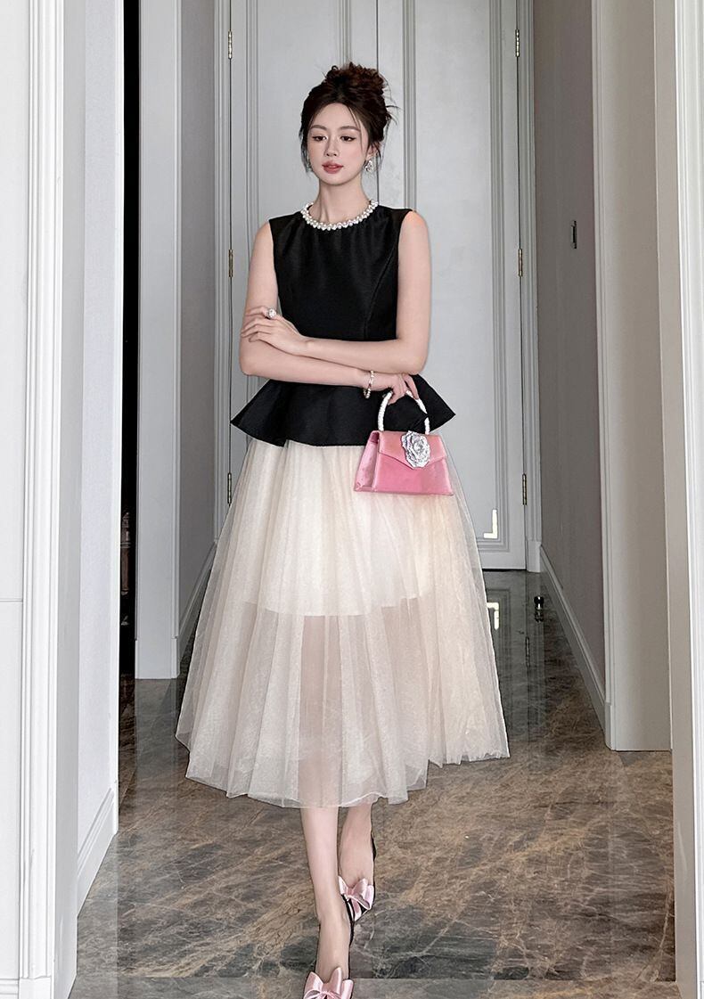 定番シンプル 絶対流行 好感度UP 早い者勝ち カジュアル 2色 ワンピース<F-11738>