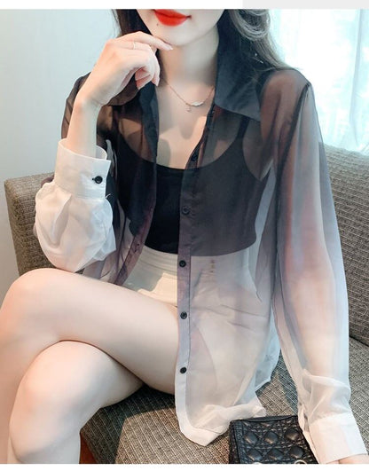 美人度アップ   オシャレ度満点 日焼け対策 シャツ ブルゾン＜F-8048＞