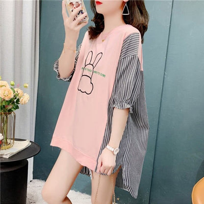 個性的なデザイン   今季大好評 Tシャツ カットソー＜F-3595＞