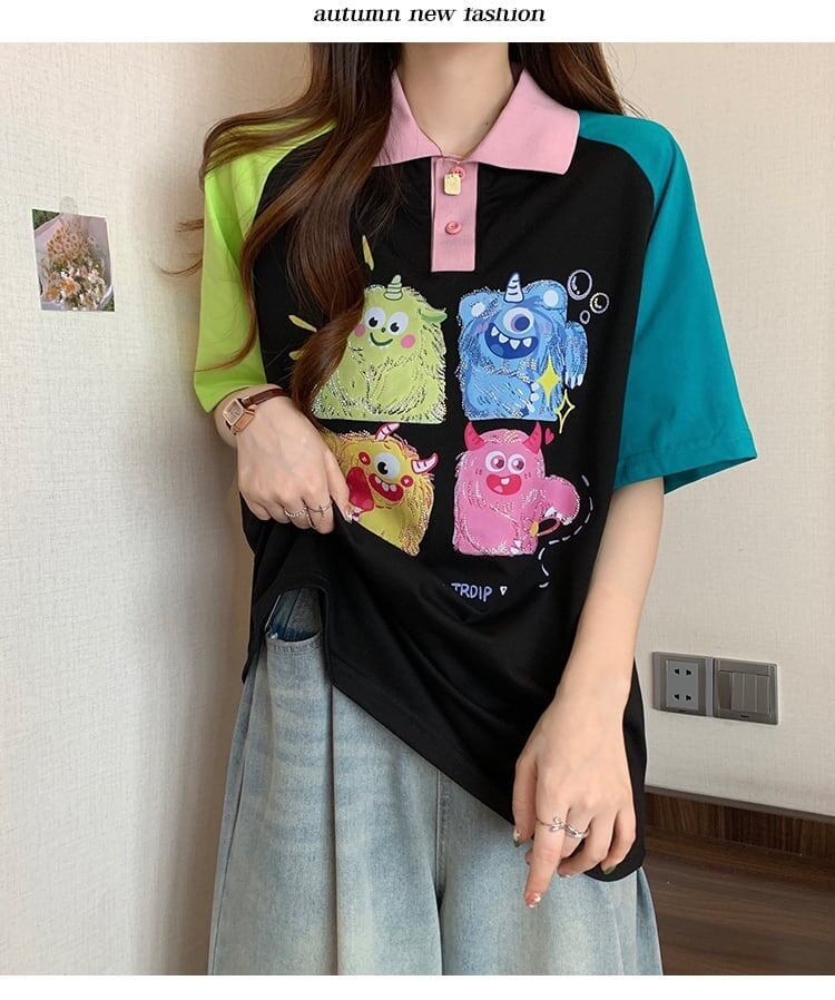 元気いっぱい   POLOネック Tシャツ 半袖 ＜F-2979＞