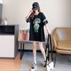 新商品 切り替え キュート ゆったり 全2色 半袖Tシャツ＜F-8349＞