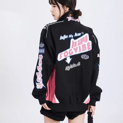 好感度100％ 着せ ファッション 英字ロゴ男女兼用 ジャケット F-10132