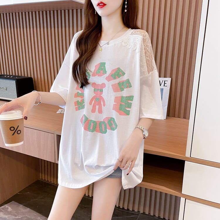【半額！期間限定！！】美人度アップ スウィート ファッション 半袖シャツ<F-6632>