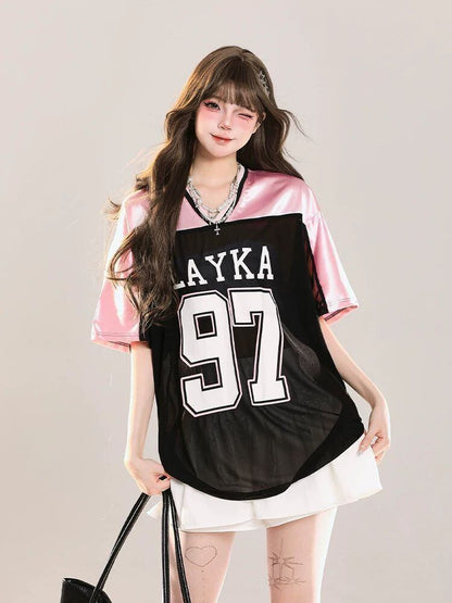 大活躍 売れ筋 話題沸騰中 絶対流行 早い者勝ち カジュアル 2色選択 Tシャツ<F-11217>