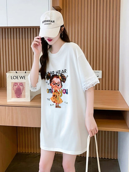 美人度アップ カジュアル 好感度UP 全4色 半袖 Tシャツ ＜F-11118＞
