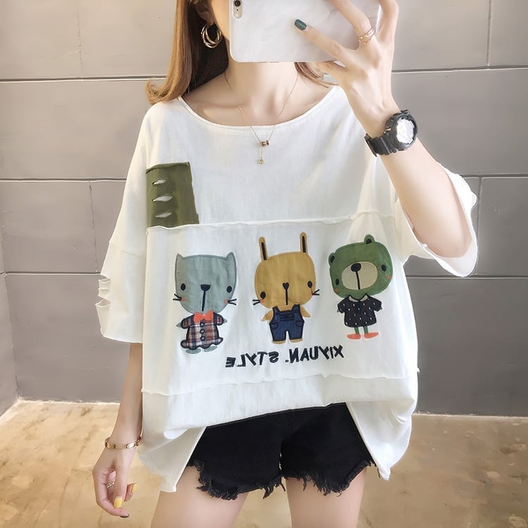 絶対欲しい   個性派 半袖Tシャツ 全3色 ＜F-4949＞