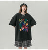 売り切れ必至 プリント ファッション 4色選択 半袖Tシャツ＜F-8594＞