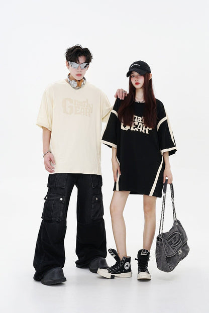 売り切れ必至   人気商品再入荷 半袖Tシャツ 全2色 男女兼用<F-4907>