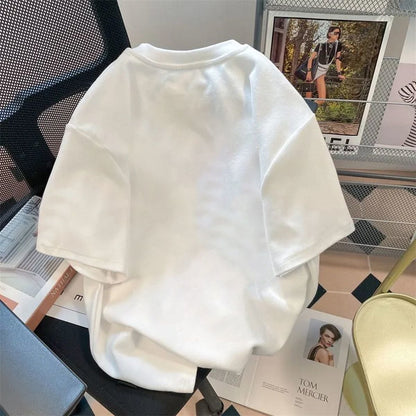 男女兼用 大人気 プリント ファッション 半袖 Tシャツ F-13276