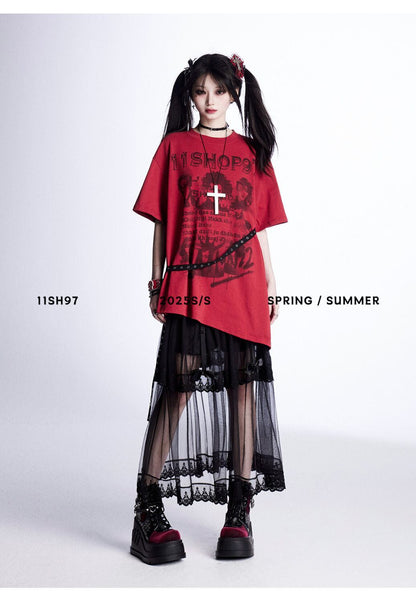美人度アップ 絶対流行 売れ筋 早い者勝ち カジュアル 2色選択 Tシャツ<F-11522>