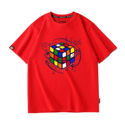 カジュアル プリント アバンギャルド 全7色 半袖 Tシャツ <F-11536>
