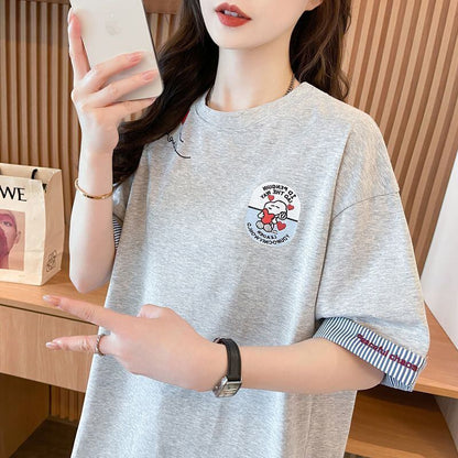 着回し力抜群 好感度UP 海外トレンド カジュアル 全3色 半袖 Tシャツ ＜F-11668＞