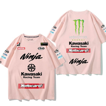 男女兼用 プリント 半袖 Tシャツ F-13264