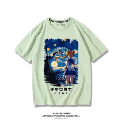 超人気新作  ストーリートカジュアル 半袖 TシャツF-7013
