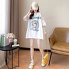 新商品 プリント ファッション ゆったり 全4色 半袖 Tシャツ＜F-11493＞