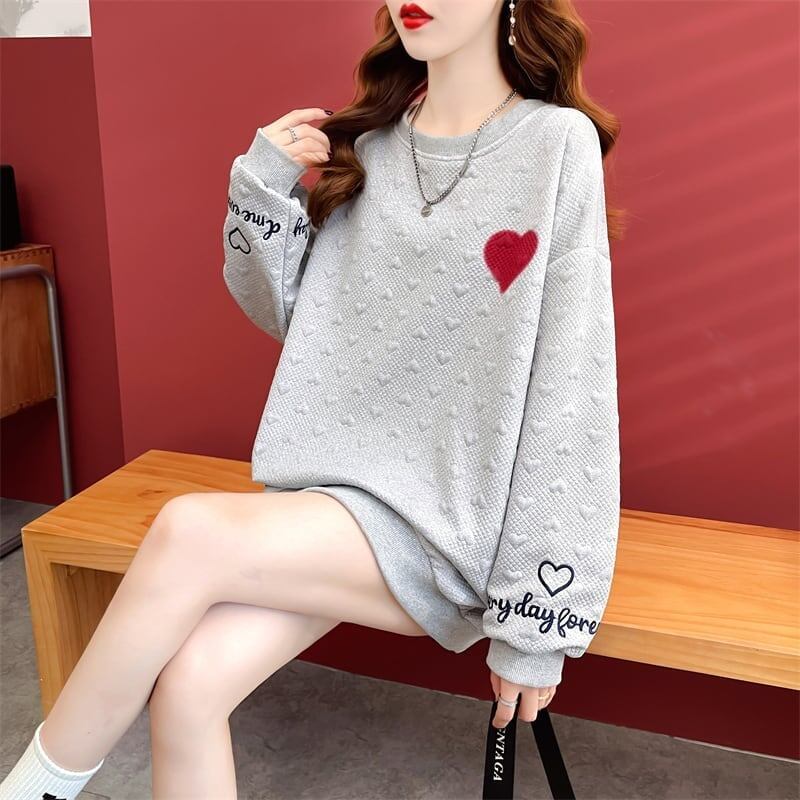 定番シンプル   ハートマーク スウェット＜F-3996＞