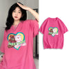 絶対欲しい大人可愛い カジュアル 高見えデザイン プリント全6色 半袖TシャツF-9328