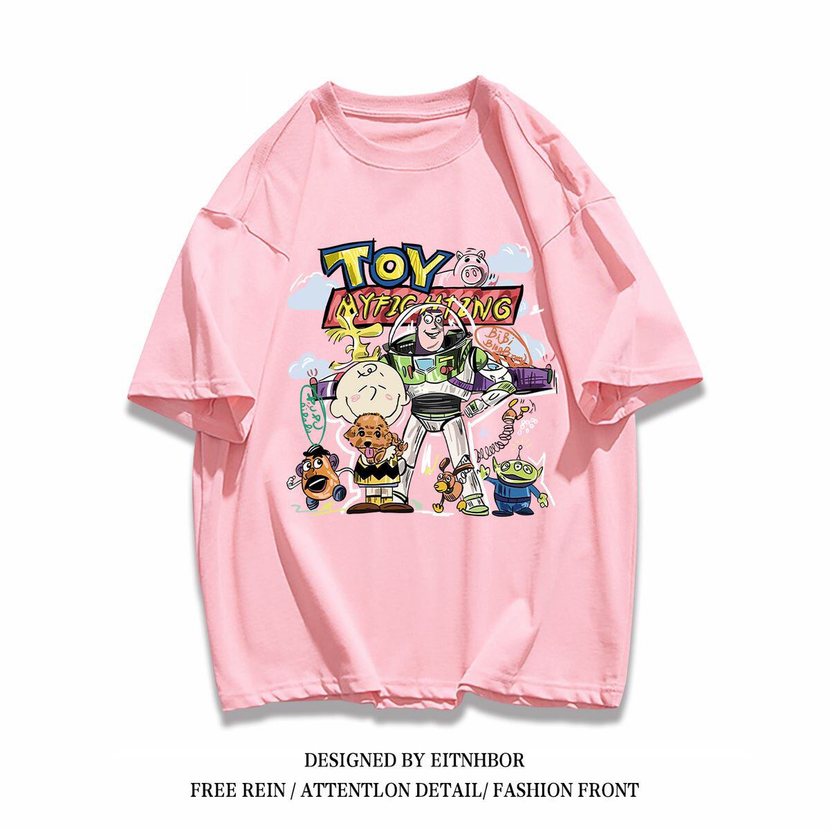 男女兼用 プリント 快適 半袖 Tシャツ F-13278
