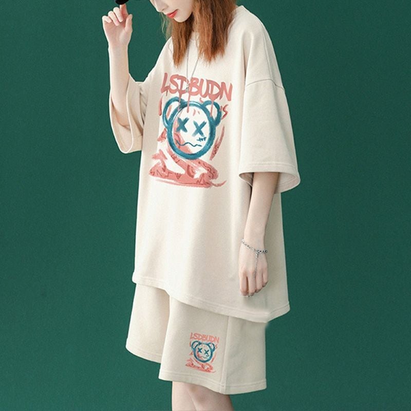 早い者勝ち   半袖Ｔシャツⅹパンツセット全4色
