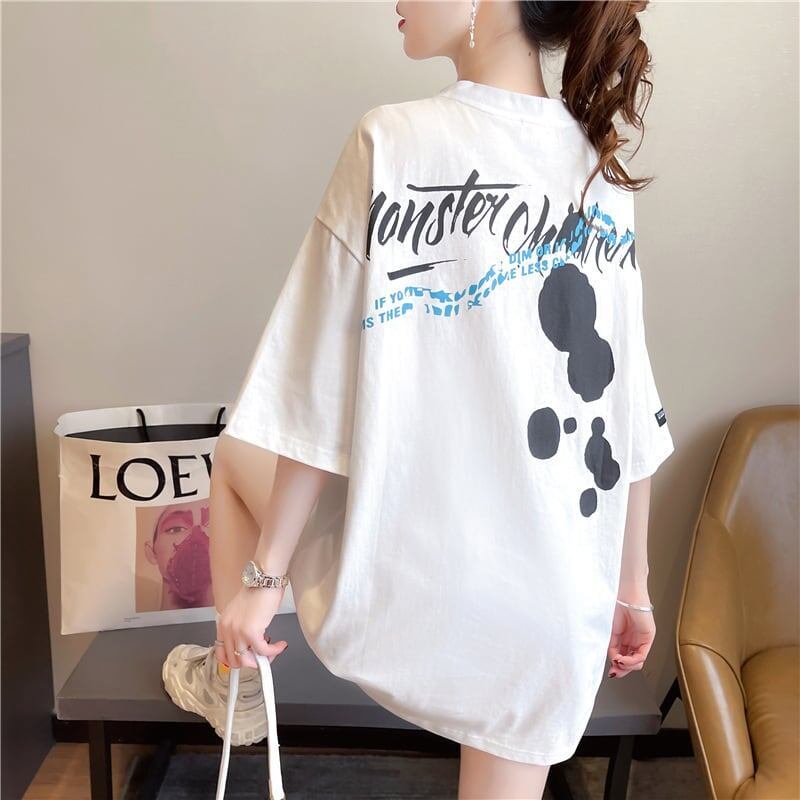 個性的なデザイン   一目惚れ Tシャツ カットソー＜F-3400＞
